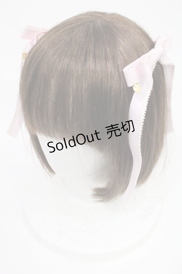 画像1: BABY,THE STARS SHINE BRIGHT / confiserieリボンクリップ  ピンク H-25-08-09-1030-BA-AC-NS-ZH (1)