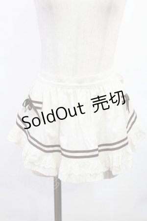 画像: ALICE and the PIRATES / アリスと不思議な仕立て屋さんの秘密柄ワンピースのエプロン  生成り H-25-08-09-1037-PA-OP-NS-ZH