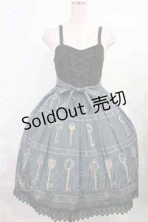 画像: A3 Sucette doux（海外ロリータブランド） / Nameless Key切替ジャンパースカート S グリーン H-25-08-09-1040-LO-OP-NS-ZH
