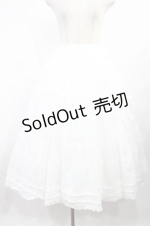 画像: WONDERFUL WORLD / ティアードスカート Free  H-25-08-09-1004-LO-SK-NS-ZH