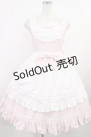 画像: BABY,THE STARS SHINE BRIGHT / ローズフルールエプロンジャンパースカート Free ピンク H-25-08-09-1006-BA-OP-NS-ZH