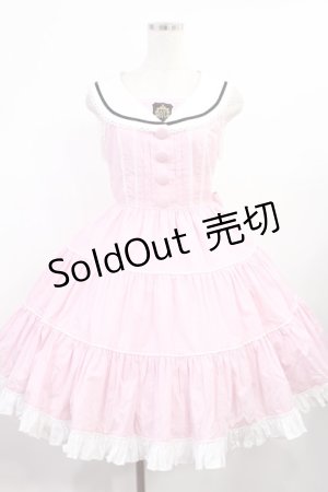 画像: Angelic Pretty / ヴィンテージスクールジャンパースカート Free ピンク H-25-08-09-1008-AP-OP-NS-ZH