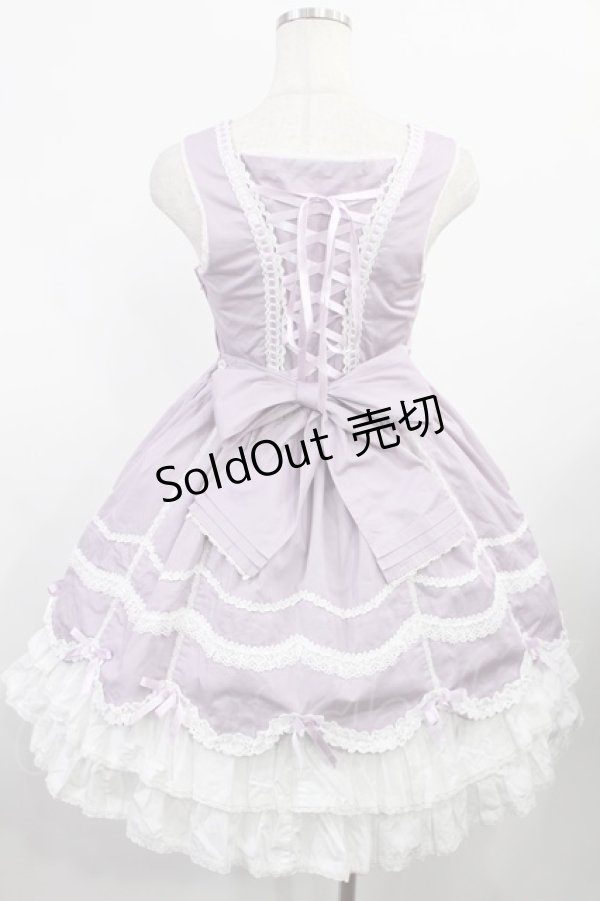 画像3: Angelic Pretty / スカラップレースたたきジャンパースカート Free ラベンダー H-25-08-09-1009-AP-OP-NS-ZH (3)