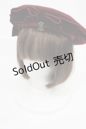 画像: ALICE and the PIRATES / A/P別珍リボンベレー  ボルドー H-25-08-09-1021-PA-AC-NS-ZH
