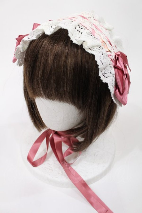 画像1: BABY,THE STARS SHINE BRIGHT / Pearl Bouquet柄ヘッドドレス  ピンク H-25-08-09-1025-BA-AC-NS-ZH (1)