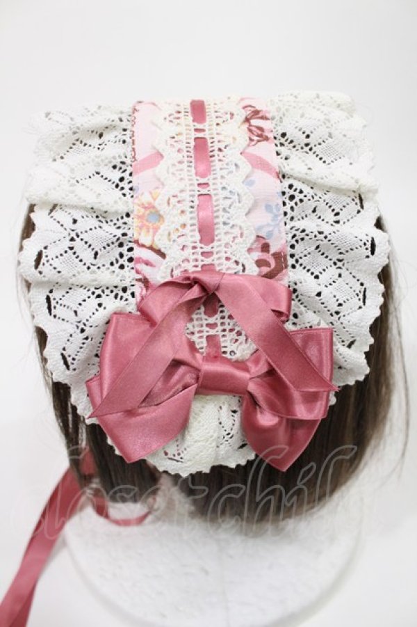 画像2: BABY,THE STARS SHINE BRIGHT / Pearl Bouquet柄ヘッドドレス  ピンク H-25-08-09-1025-BA-AC-NS-ZH (2)