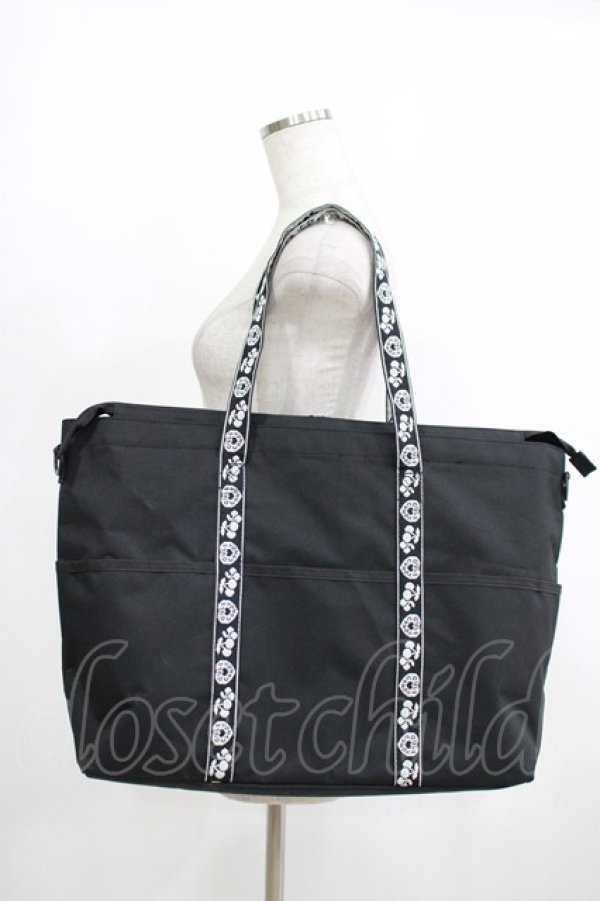 画像1: Candy Stripper / ロゴテープBAG  黒 H-25-08-09-063-PU-BG-KB-ZH (1)