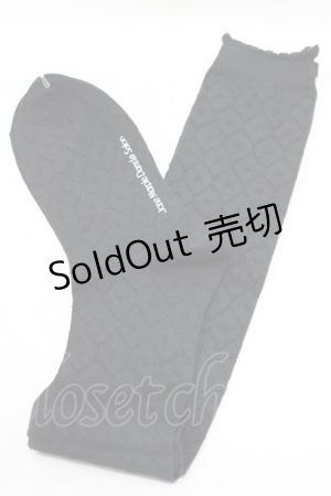 画像: Jane Marple Dans Le Salon / ジャガードオーバーニー  ブラック H-25-08-09-069-JM-ZA-KB-ZH