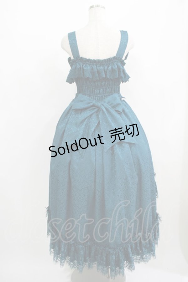 画像3: ATELIER PIERROT / Mystique Jacquard Jumper Skirt  グリーン H-25-08-09-001-EL-OP-KB-ZH (3)