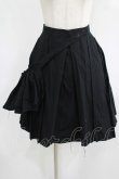 画像1: PEACE NOW / フラップ付ダメージスカート M 黒 H-25-08-10-1023-PU-SK-KB-ZH (1)