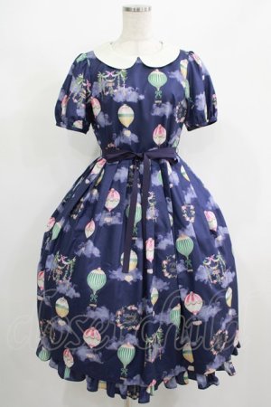 画像: Melody BasKet / Sky Balloonラウンドカラーワンピース M ナイトネイビー H-25-08-10-1004-LO-OP-KB-ZH
