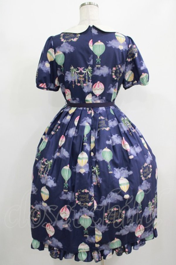 画像3: Melody BasKet / Sky Balloonラウンドカラーワンピース M ナイトネイビー H-25-08-10-1004-LO-OP-KB-ZH (3)