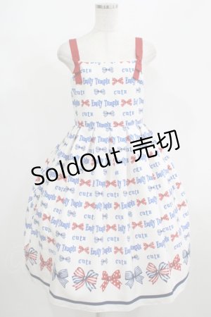 画像: Emily Temple cute / トリプルRIBBONキャミソールワンピース M オフ H-25-08-10-1006-ET-OP-KB-ZH