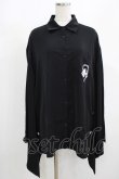 画像1: NieR Clothing / 着物風袖シャツ  黒 H-25-08-10-1052-PU-BL-KB-ZH (1)