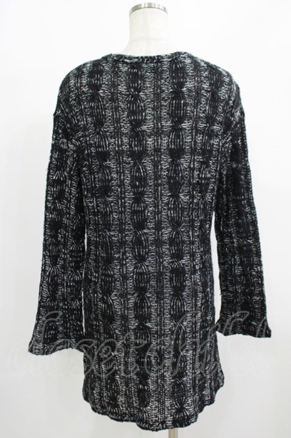 画像3: GADGET GROW / ニットカーディガン  黒 H-25-08-10-1054-GO-TO-KB-ZH (3)