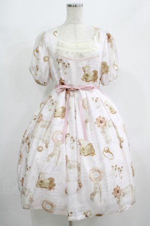 画像: Leur Getter / Jewel Brooch袖付ワンピース M ピンク H-25-08-10-1007-LU-OP-KB-ZH