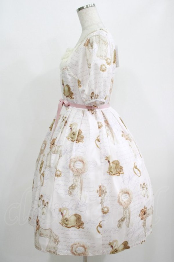 画像2: Leur Getter / Jewel Brooch袖付ワンピース M ピンク H-25-08-10-1007-LU-OP-KB-ZH (2)