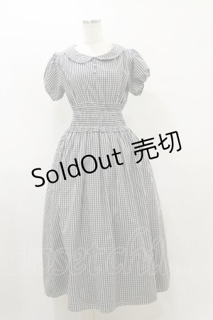 画像: Ank Rouge / ギンガムシャーリングロングワンピース M ブラック H-25-08-11-071-CA-OP-NS-ZH