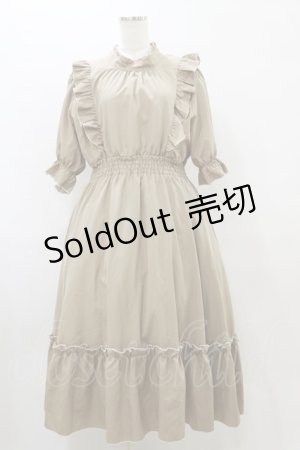 画像: m petit by misako / NINA'SコラボAMハイショクメローワンピース LL ベージュ H-25-08-11-072-LO-OP-NS-ZH