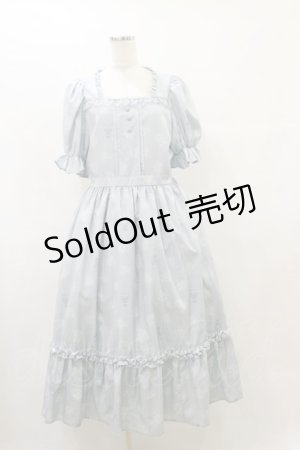画像: m petit by misako / AOKハナガラスクエアワンピース L サックス H-25-08-11-073-LO-OP-NS-ZH