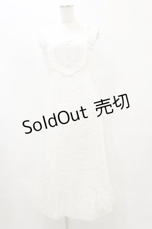 画像: an another angelus / レース使いコットンリップルナローワンピース Free OFFWHITE H-25-08-11-081-CA-OP-NS-ZH