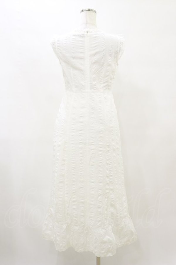 画像2: an another angelus / レース使いコットンリップルナローワンピース Free OFFWHITE H-25-08-11-081-CA-OP-NS-ZH (2)