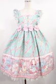 画像1: Angelic Pretty / MELODY TOYSハイウエストジャンパースカート Free ミント H-25-08-11-1004-AP-OP-NS-ZH (1)