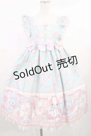 画像: Angelic Pretty / MELODY TOYSハイウエストジャンパースカート Free ミント H-25-08-11-1004-AP-OP-NS-ZH