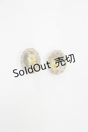 画像: an another angelus / ドライフラワーフレームイヤリング  YELLOW H-25-08-11-1040-CA-AC-NS-ZH