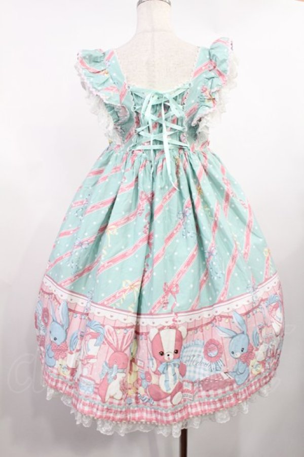 画像3: Angelic Pretty / MELODY TOYSハイウエストジャンパースカート Free ミント H-25-08-11-1004-AP-OP-NS-ZH (3)