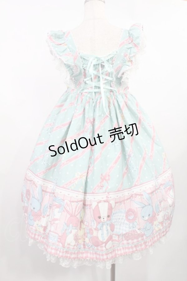 画像3: Angelic Pretty / MELODY TOYSハイウエストジャンパースカート Free ミント H-25-08-11-1004-AP-OP-NS-ZH (3)