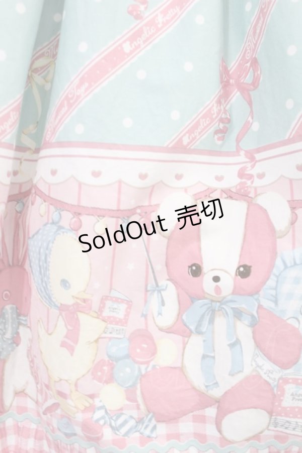 画像5: Angelic Pretty / MELODY TOYSハイウエストジャンパースカート Free ミント H-25-08-11-1004-AP-OP-NS-ZH (5)