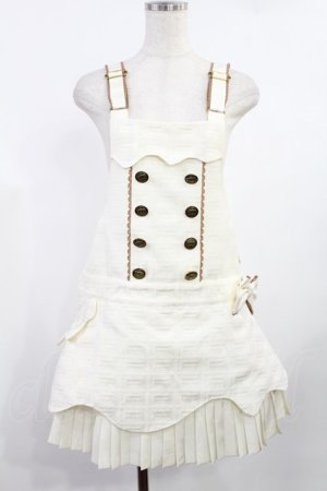 画像: Angelic Pretty / Royal Chocolateダブルボタンサロペット Free アイボリー H-25-08-11-1024-AP-OP-NS-ZH