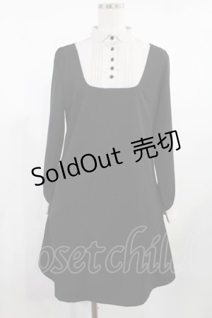 画像: Fi.n.t / ウイングカラークレリックヨークワンピース Free BLACK H-25-08-11-1025-CA-OP-NS-ZH
