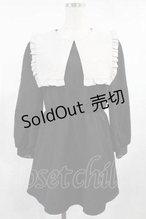 画像: Melt the lady / スクエアセーラーカラーワンピース Free ブラック H-25-08-11-1027-PU-OP-NS-ZH