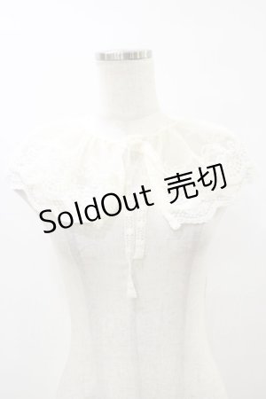 画像: m petit by misako / AMレース付け襟  オフ H-25-08-11-019-LO-ZA-NS-ZH