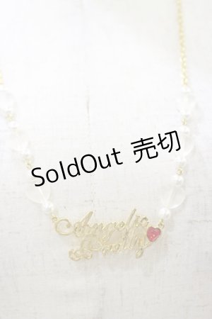 画像: Angelic Pretty / Angelicプレートネックレス  ゴールド H-25-08-11-023-AP-AC-NS-ZH