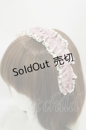 画像: m petit by misako / AMレースカチューシャ  ピンク H-25-08-11-028-LO-AC-NS-ZH