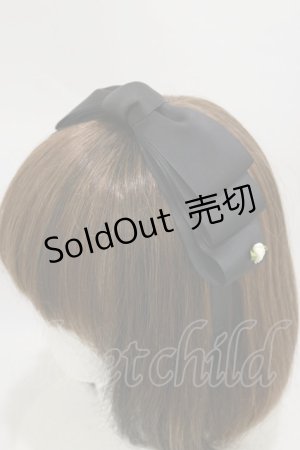 画像: m petit by misako / NINA'sコラボ AM*NIリボンカチューシャ  ブラック H-25-08-11-029-LO-AC-NS-ZH