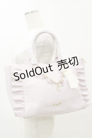画像: LODISPOTTO / チャーム付 フリルトートバッグ  ピンク H-25-08-11-033-LO-BG-NS-ZH