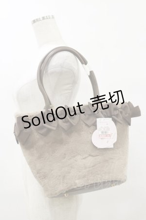 画像: m petit by misako / AM*NIリボンFバッグ  ブラウン H-25-08-11-044-LO-BG-NS-ZH