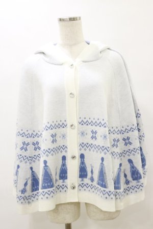 画像: axes femme / アナと雪の女王/ケープ M オフ/サックス H-25-08-11-047-AX-JA-NS-ZH