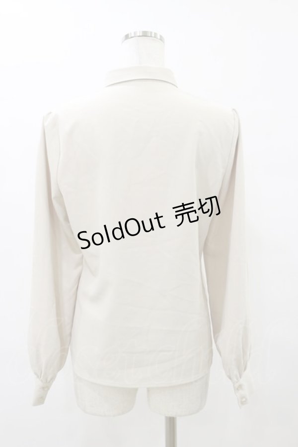 画像2: an another angelus / シアーラッフルフリルシャツ Free IVORY H-25-08-11-048-CA-BL-NS-ZH (2)