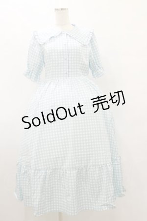画像: m petit by misako / AM*ギンガムCHKワンピース M サックス H-25-08-12-065-LO-OP-NS-ZH