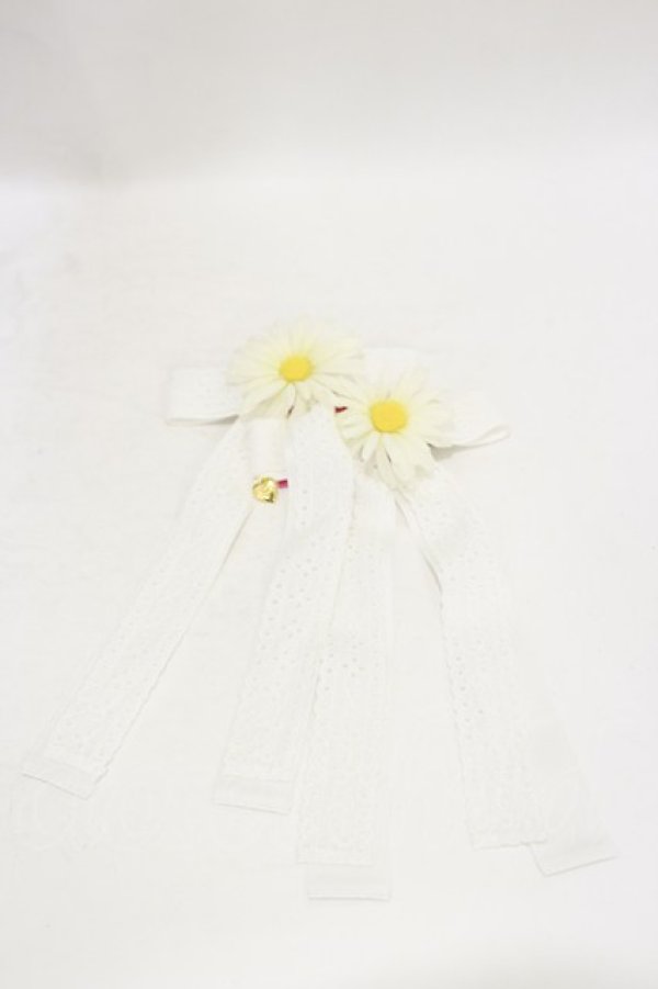 画像1: Angelic Pretty / マーガレットリボンクリップSet  オフ H-25-08-12-010-AP-AC-NS-ZH (1)