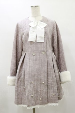 画像: Ank Rouge / ツイードドーリーコート M ピンク H-25-08-12-070-CA-CO-NS-ZH