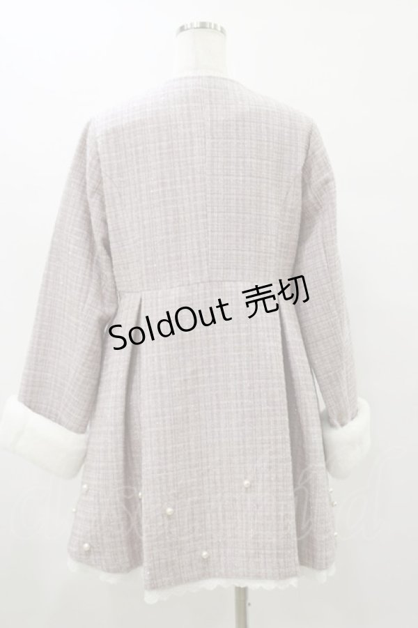 画像2: Ank Rouge / ツイードドーリーコート M ピンク H-25-08-12-070-CA-CO-NS-ZT-C068 (2)