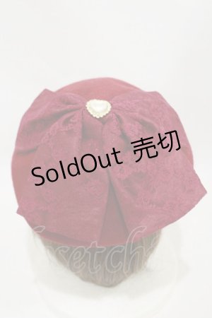 画像: Princess Melody / パールハートレースリボンベレー  ワイン H-25-08-12-011-EL-AC-NS-ZH