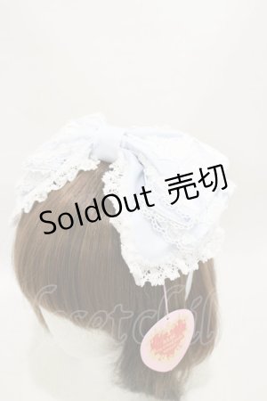 画像: BABY,THE STARS SHINE BRIGHT / キャメロンカチューシャ(綿サテン)  サックス H-25-08-12-012-BA-AC-NS-ZH