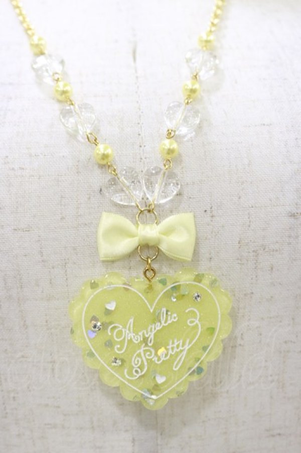 Angelic Pretty / トッピングハートネックレス イエロー H-25-08-12